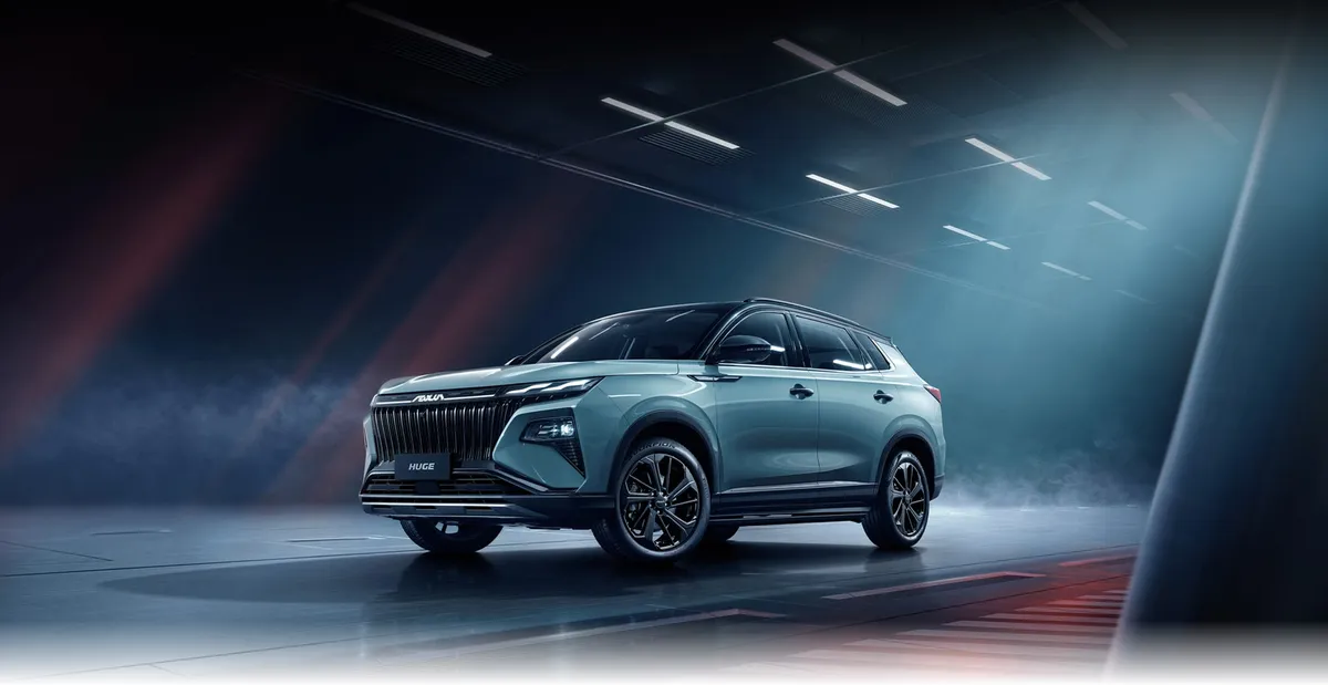 Detalle exterior del Dongfeng Huge HEV