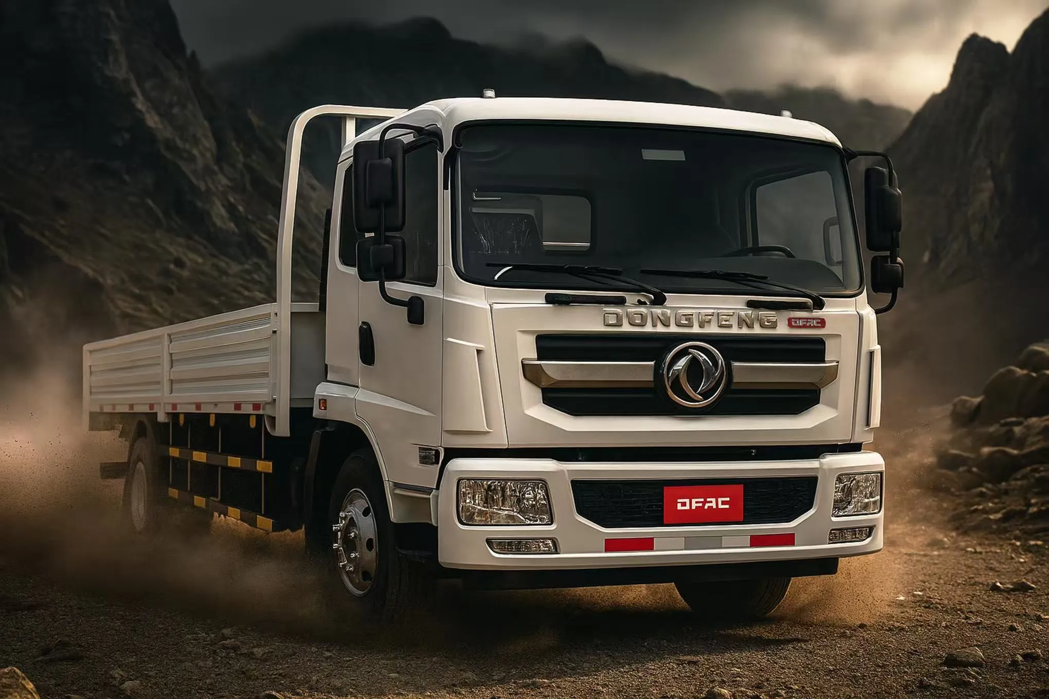 Camión CAPTAIN 5,5 T de Dongfeng Cuba como imagen principal de la nueva flota comercial.